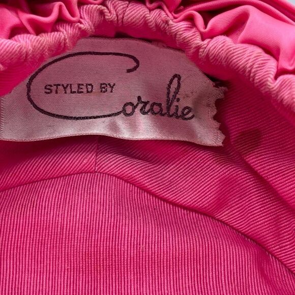 Styled by Coralie Vintage Retro Pink Turban Style Hat - Picture 12 of 15